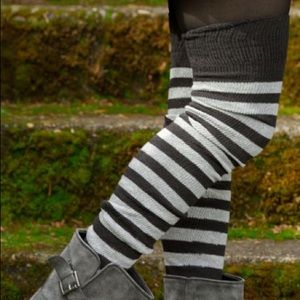 Long striped socks